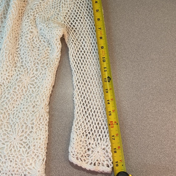Croft & Barrow - pretty white Crochet top. Size S - Picture 10 of 11